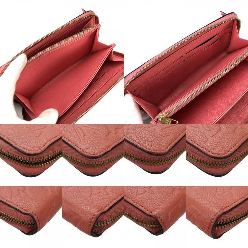 Louis Vuitton Long Wallet M61788 Monogram Empreinte Blossom Pink Gold Hardware