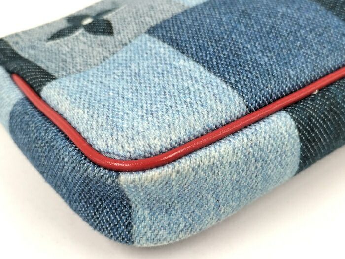 Louis Vuitton Micro Pochette Accessoire Pouch Monogram Denim Multicolor M68760