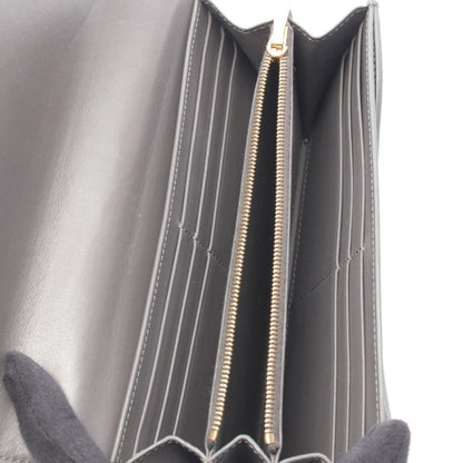 Celine Bifold Wallet Large Flap Gray Leather — view 3