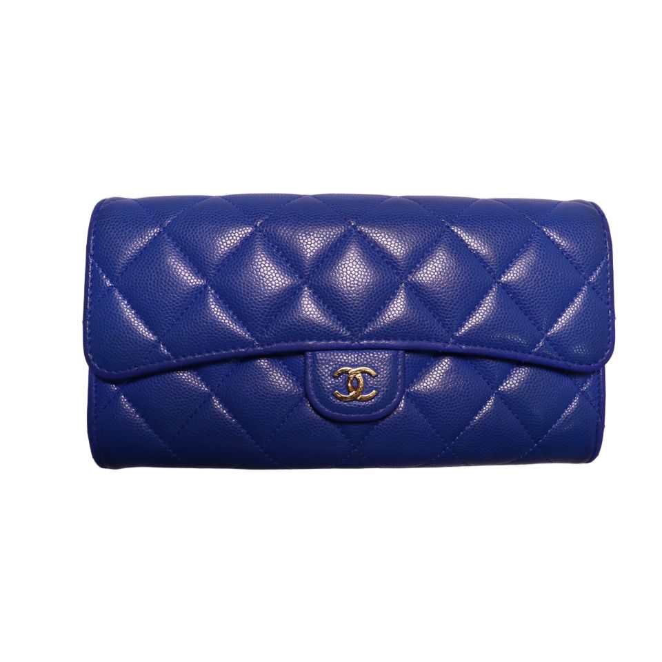 Chanel Caviar Leather Quilted Wallet