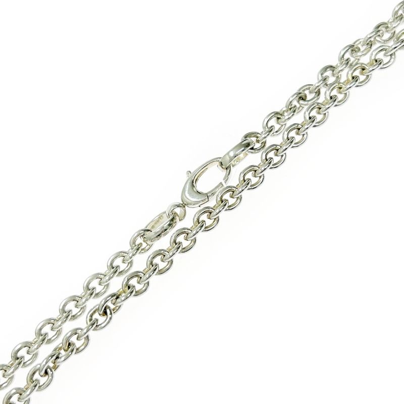 Gucci Silver Interlocking G Necklace 24.7g 925 Engraved 358841 Necklace