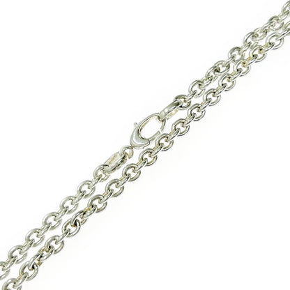 Gucci Silver Interlocking G Necklace 24.7g 925 Engraved 358841 Necklace