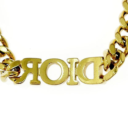 Christian Dior GP Rhinestone Dior Evolution Logo Bracelet Gold 368365 Bracelet