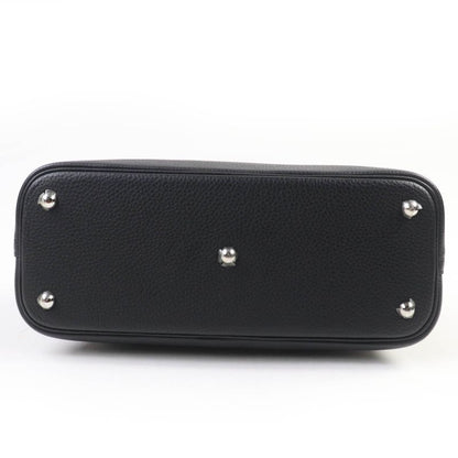 Hermes Bolide 31 Taurillon Clemence Silver Hardware Handbag Black Engraved Y