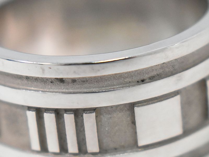 Authentic Tiffany & Co Tiffany & Co Atlas Wide 925 Ring Size 19 Silver Atlas