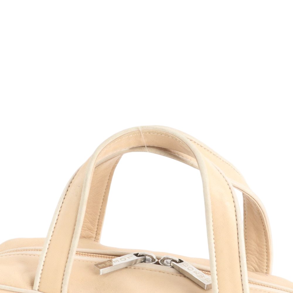 Loewe Mini Boston Beige Leather Handbag Tote — view 2