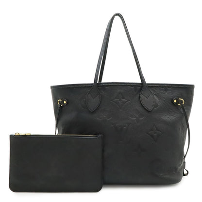 Louis Vuitton Monogram Empreinte Neverfull MM Tote Shoulder Bag Leather Noir
