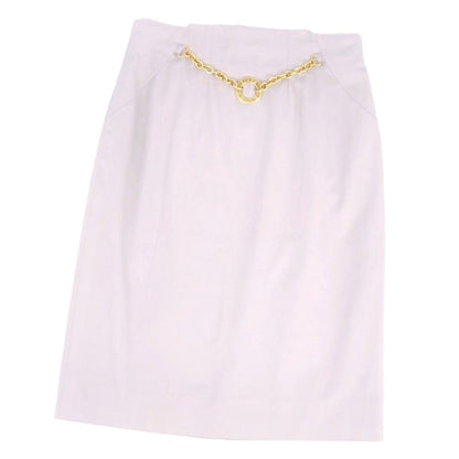 Vintage Celine Skirt Trapezoid Skirt Knee Length Logo Che