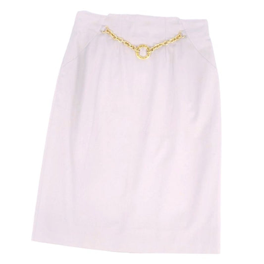 Vintage Celine Skirt Trapezoid Skirt Knee Length Logo Che