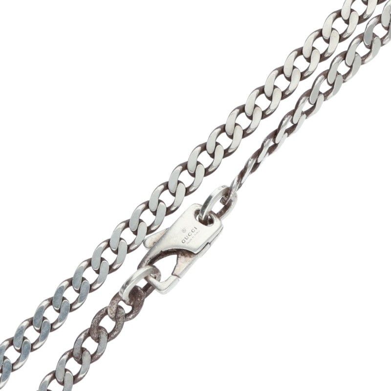 Gucci Cutout G Silver Necklace Men's