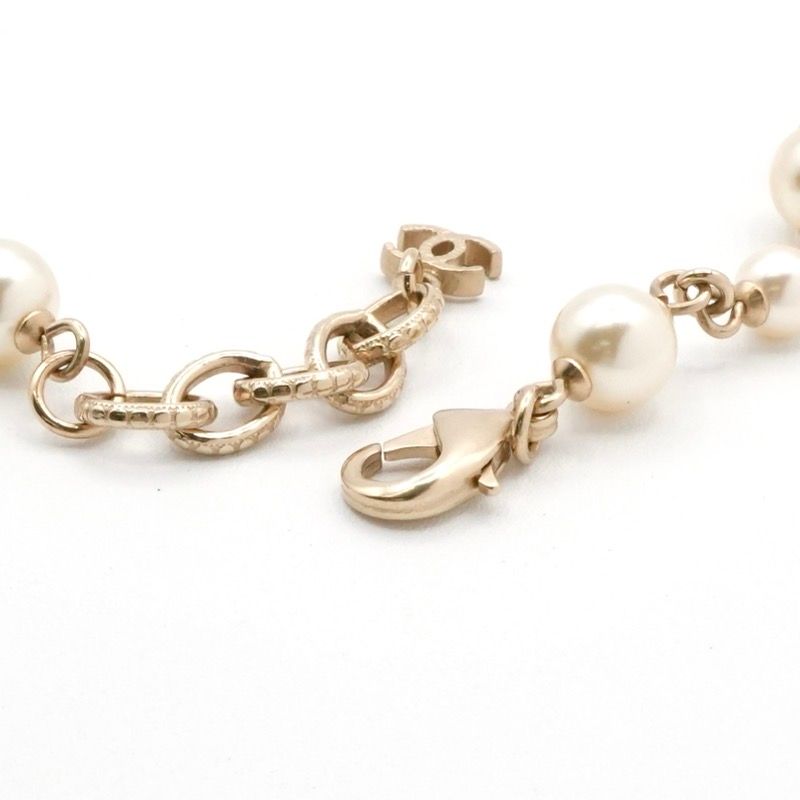 Chanel Necklace Pendant Choker Gold Silver Pink Coco Mark Long Necklace