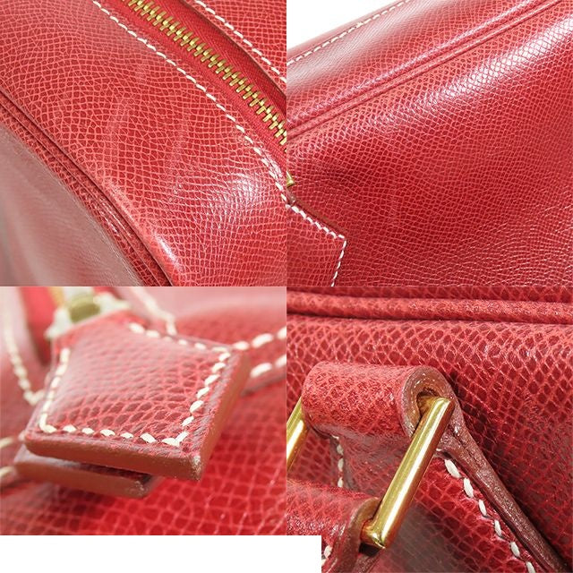 Hermes Plume 32 Rouge Ash Gold Lycee Handbag — view 6