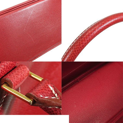 Hermes Plume 32 Rouge Ash Gold Lycee Handbag — view 7
