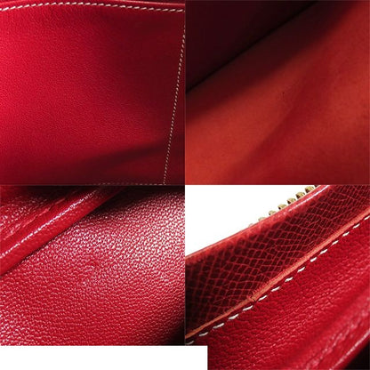 Hermes Plume 32 Rouge Ash Gold Lycee Handbag — view 8