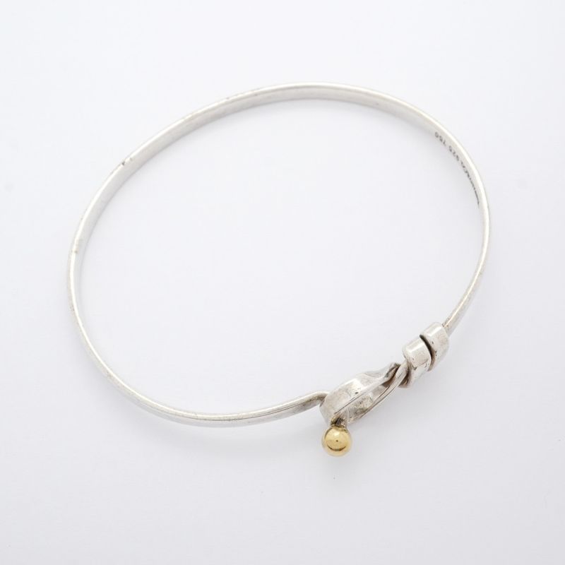 Tiffany & Co Bangle Hook And Eye 18K Yellow Gold Yellow Gold Silver 925 Women