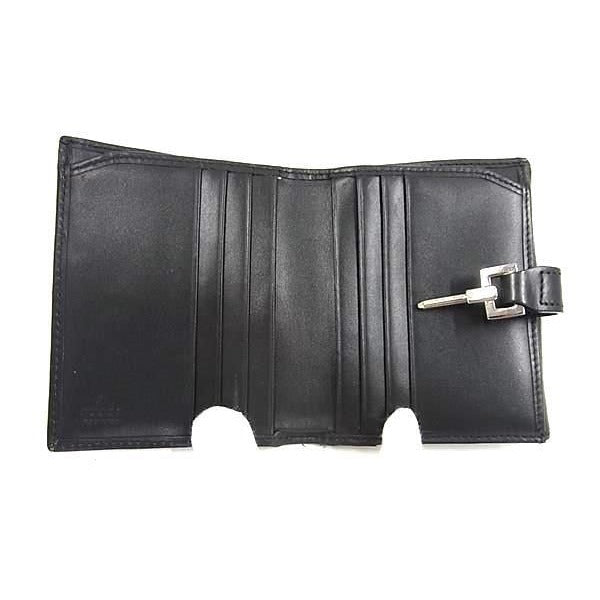 Gucci Wallet Jackie 035 2888 2129 Black GG Canvas Leather Bifold — view 4