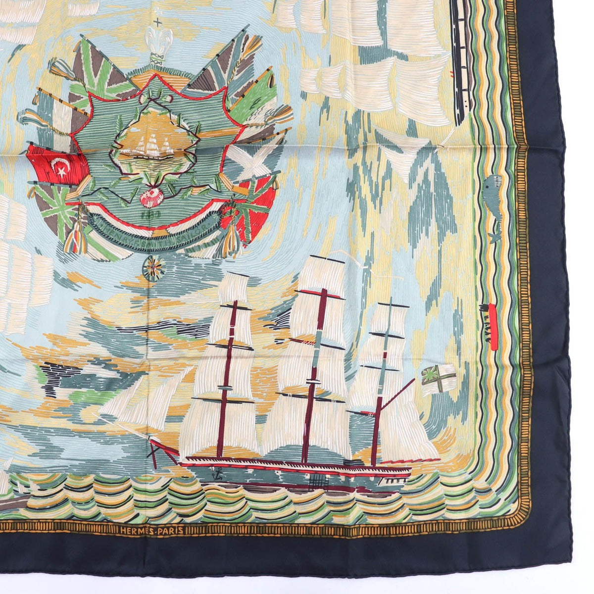 Hermes Carre 90 Henry Smith Sailor Silk Bhermes Large Scarf — view 4