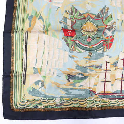 Hermes Carre 90 Henry Smith Sailor Silk Bhermes Large Scarf — view 5