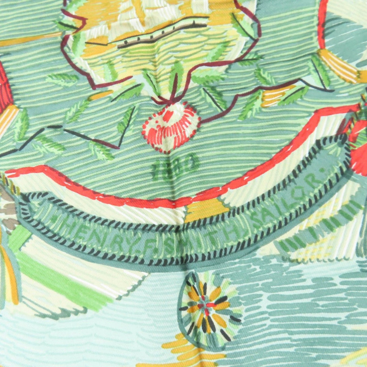 Hermes Carre 90 Henry Smith Sailor Silk Bhermes Large Scarf — view 7
