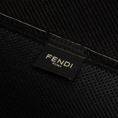 Fendi Shoulder Bag FF Logo Off White Leather — view 4