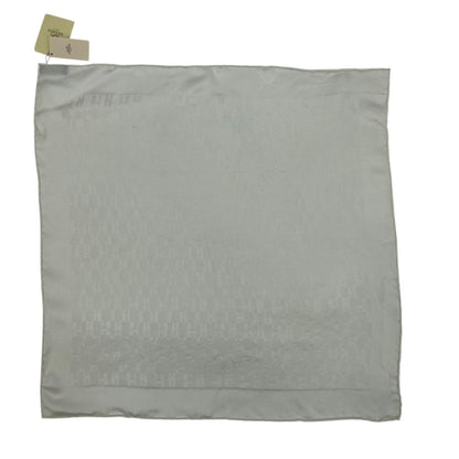 Hermes Scarf Handkerchief 100% Silk H Pattern White