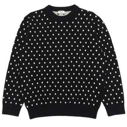Celine By Edith Liman Celine 19AW 2019item Dotted Crewneck Knit 100% Wool Men's