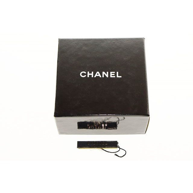 Chanel Camellia Earrings Flower Motif Vintage White Gold Aa — view 6