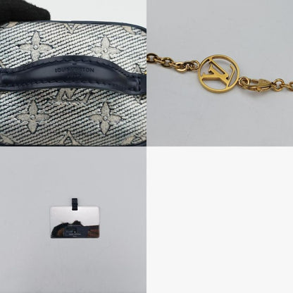 Louis Vuitton Micro Vanity Gray And Blue Monogram Jacquard Denim M82467 IC Chip