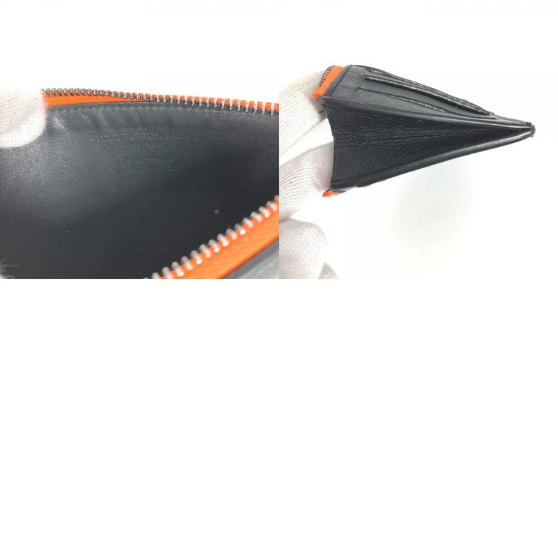 Louis Vuitton Coin Case Coin Card Holder M80827 Leather Black