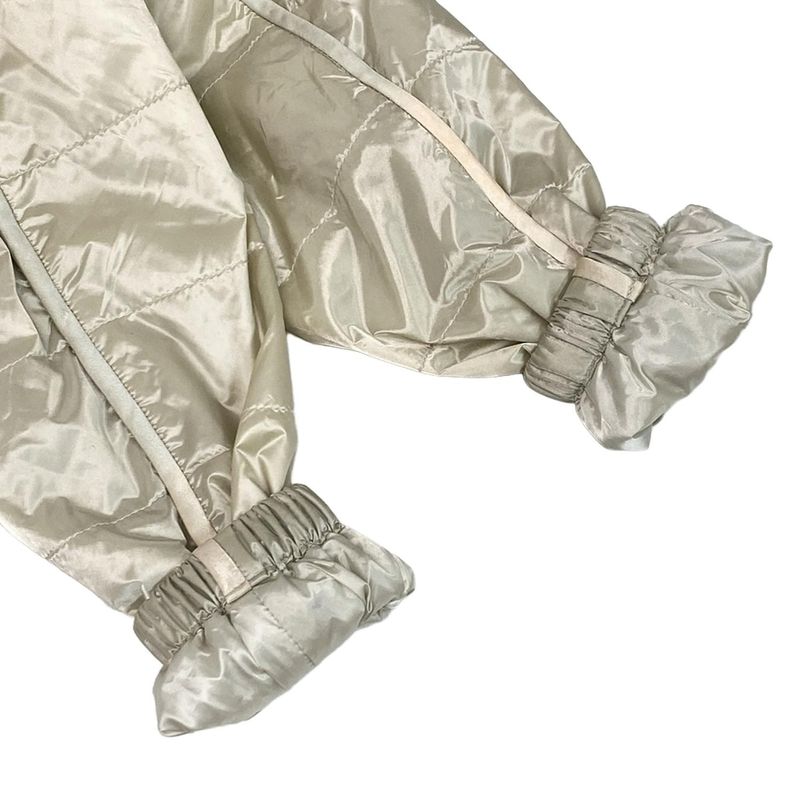 Prada Blouson Size 42 M Women's 291511 Ivory Cotton / Long Sleeve / Zip Up /