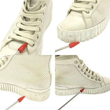 Hermes | Climbing Perforated Leather High-cut Sneakers | 35 | White | Women
