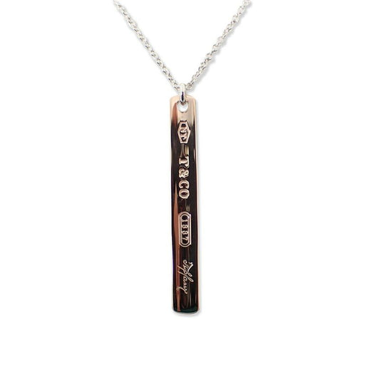Tiffany & Co 925 Metal 1837 Pendant Necklace J98-8