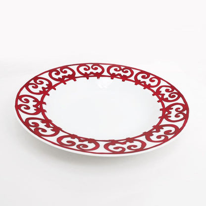 Hermes Supplate Gadal Kivil White RED Plate Pottery Tableware Accessorie