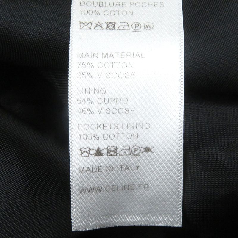 Celine 2p443226d Velour Bermuda Pants Shorts Half Pants Black 40 Made In Italy