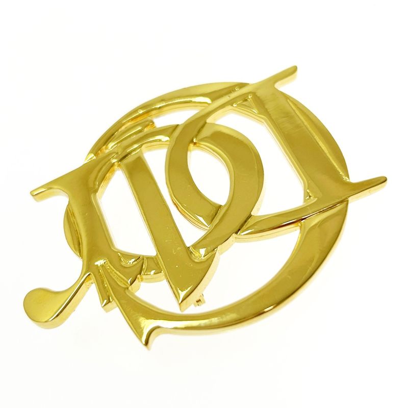 Christian Dior GP Logo Brooch Ladies Gold 414266 Brooch
