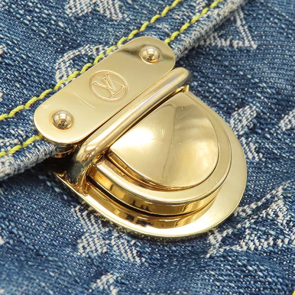 Louis Vuitton Body Bag Bum Bag Monogram Denim Blue Gold Hardware Blue Denim
