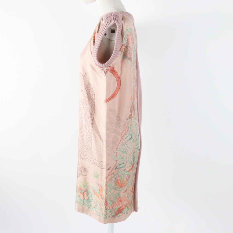 Hermes Jungle LOVE Jungle LOVE Silk Alpaca Poudre ROSE (pinkish) Sleeveless
