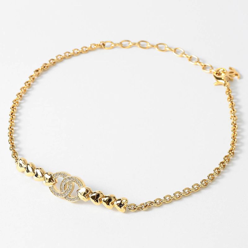 Chanel Necklace Choker Necklace Gold