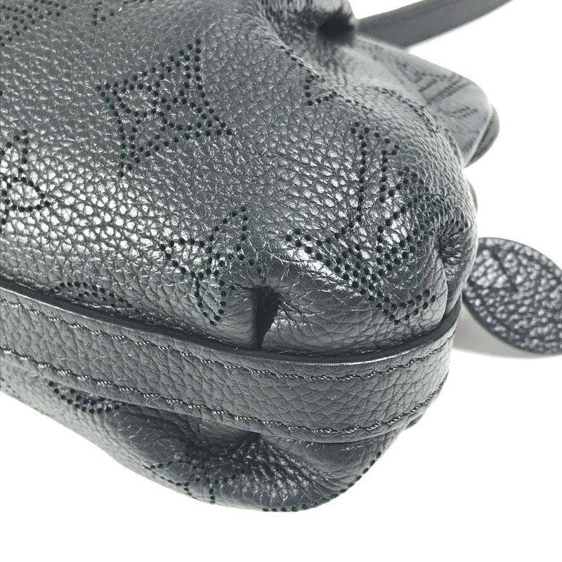 Louis Vuitton Shoulder Bag Scala Mini M80093 Monogram Mahina Leather Noir Black