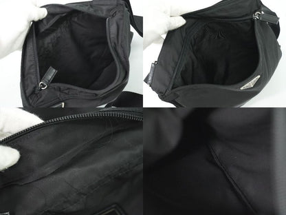 Authentic Prada Nylon Shoulder Bag Pochette Black Bag Pre-owned [follow-up