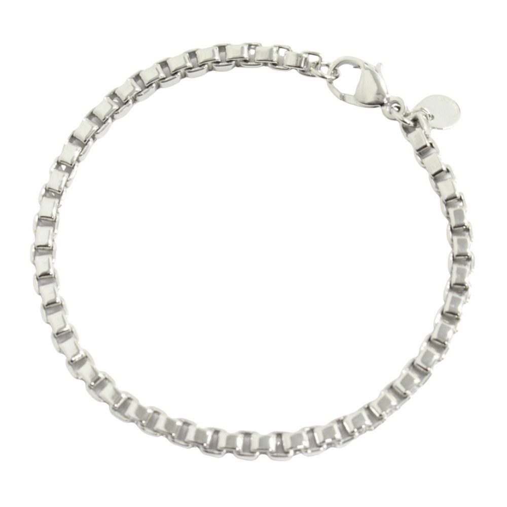 Tiffany & Co Polished Venetian Link Bracelet Extra Large Silver