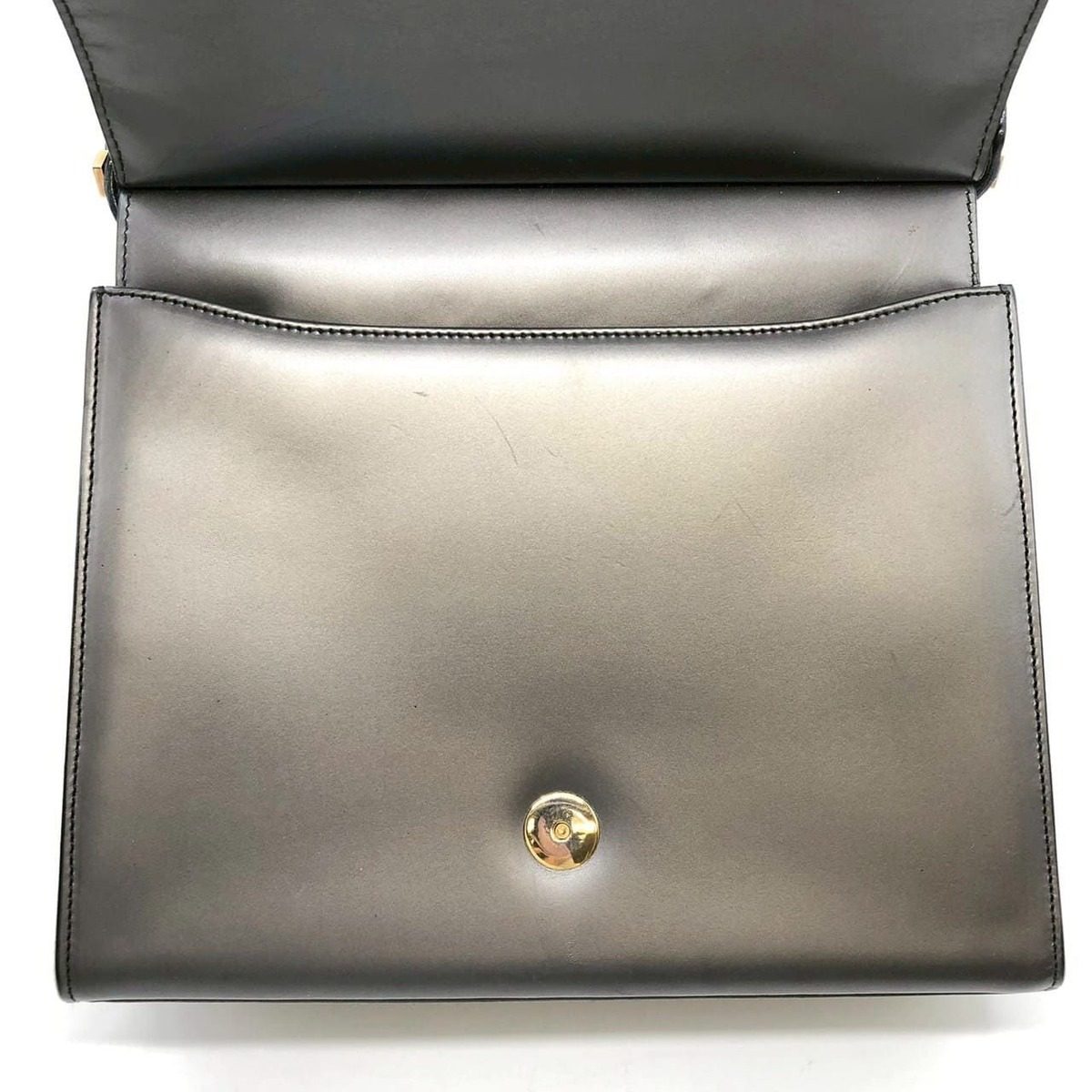 Gucci 001 Shoulder Bag Leather Gray — view 9