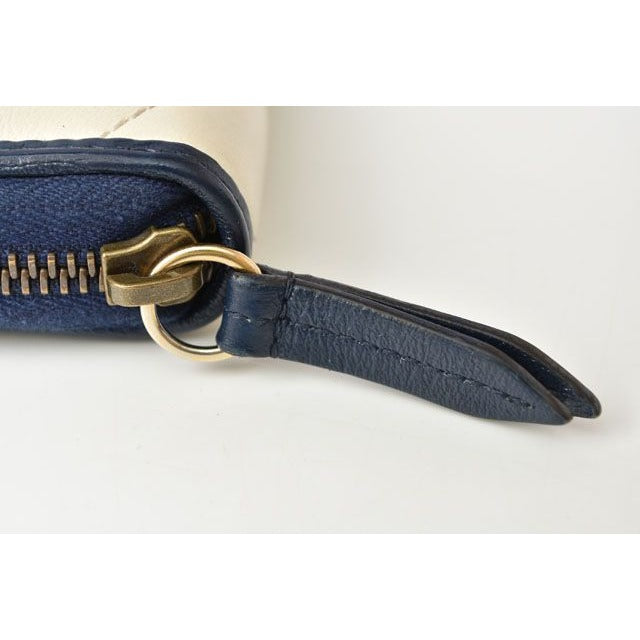 Gucci Wallet Long GG Marmont White Navy — view 3