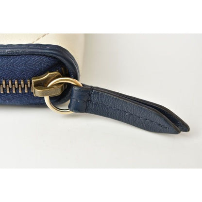 Gucci Wallet Long GG Marmont White Navy — view 3