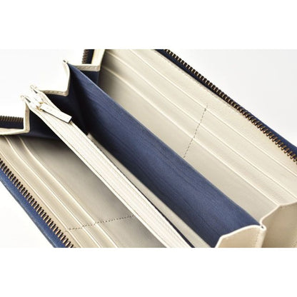 Gucci Wallet Long GG Marmont White Navy — view 7