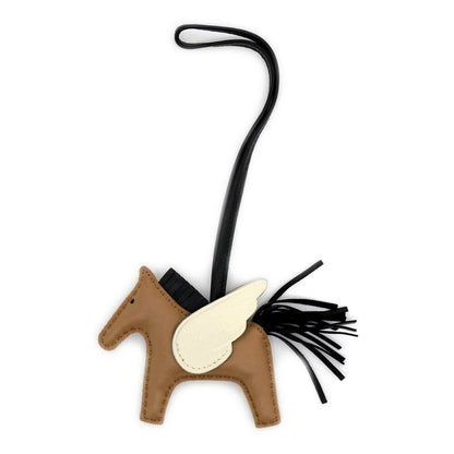 Hermes Pegase Pegasus PM Sesame Black Nata Anyo-milo Bag Charm