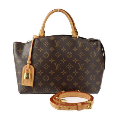 Louis Vuitton Petit Palais PM Handbag Leather Brown Gold Hardware