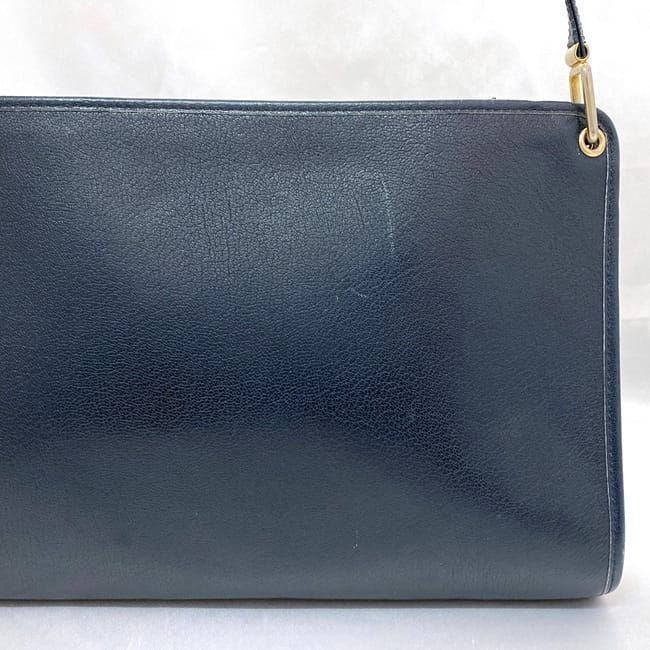 Christian Dior Semi Shoulder Bag Ec21624 Navy