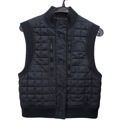 Hermes Quilted Blouson Jacket Sleeveless 5 H0160 dq Navy Vest 1236
