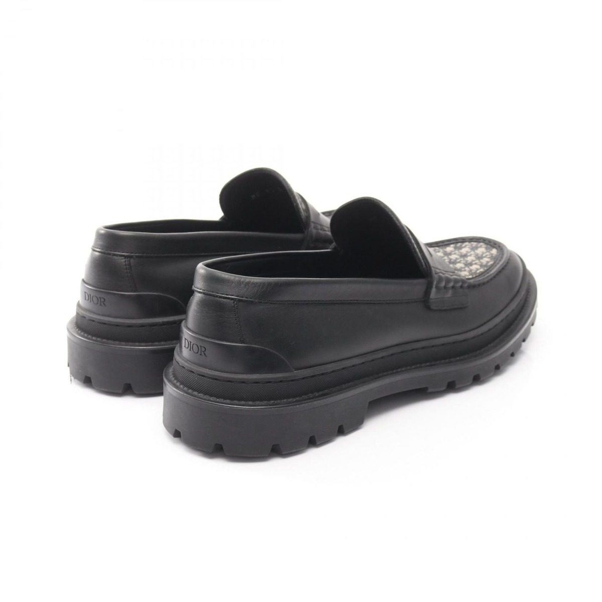 Dior Loafers Oblique Explorer Leather Canvas — view 2